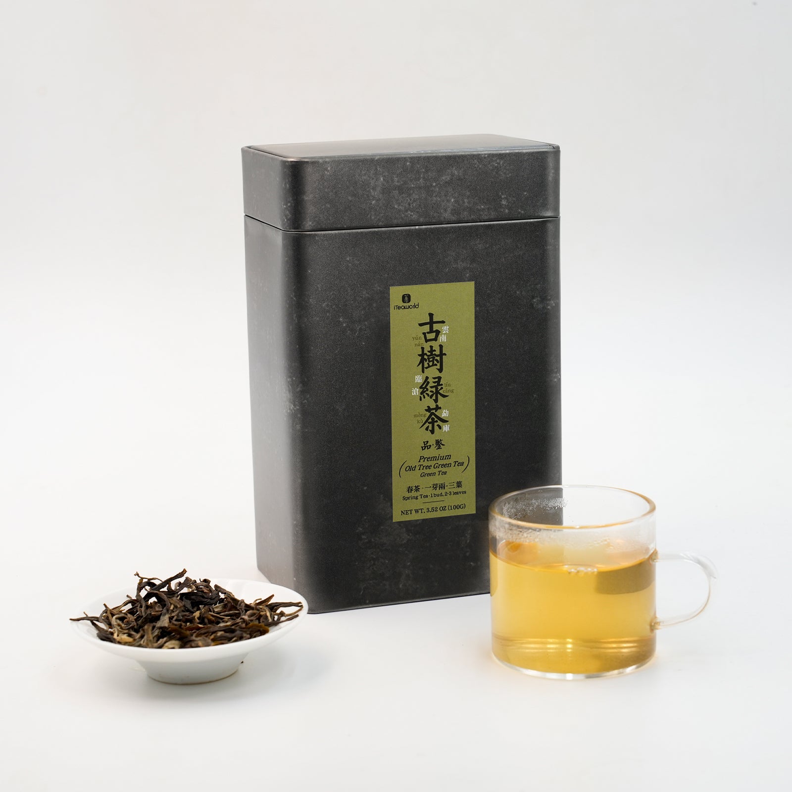 Premium Mellow, Sweet Old Tree Chinese Green Tea (one bud with two to three leaves) – Handpicked from 50-Year-Old Trees at 1600m, Mengku Lincang Yunnan | April 2024 Harvest, 3.5oz (100g) - High Value Choice